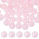 thumbnail image 1 of Uxcell 60 Pcs Cuentas de Silicona, Cuentas Redondas Focales de 9mm Color Caramelo a Granel para Llaveros Pulseras Collares Fabricación de Bolígrafos Suministros de Manualidades, Rosa Claro, 1 of 7