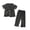 Dark Gray, variant on BOMYJESK Men’s Post Surgery Adaptive Clothing Set - Tear Away Short Sleeve Shirt & Pants, Hospital Gown for Bedridden & Chemo Recovery Light Gray XL