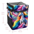 thumbnail image 5 of Robot Unicorn Attack Foldable Car Garbage Can with Lid, Leak-Proof Mini Trash Can, Hanging Storage Bag - Car Trash Bin for Travel and Commuting, 5 of 6