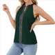thumbnail image 1 of Camisa de con Cuello en V y Sin Mangas para Mujer, para Oficina y Trabajo. Verde XXL, 1 of 9
