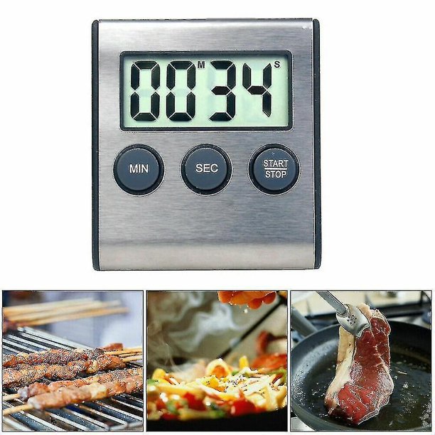 Mini reloj despertador Digital para electrodomésticos de cocina, temporizador de cuenta atrás de 24 horas para cocina, estudio, deportes, reuniones, estacionamiento, medicina