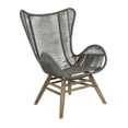 thumbnail image 2 of Seasonal Living Explorer Oceans 2-piece Wood Chair and Ottoman in Mixed Gray, 2 of 7