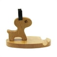 thumbnail image 2 of Cute Deer Cell Phone Holder Stand Wooden Smartphone Desk Holder for All Mobile Phones Animal Phone Stand Desk Ornament, 2 of 14