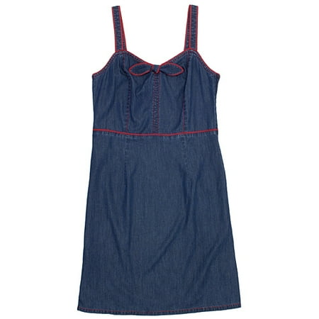 Women's Denim Bow Dress