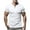 White, variant on Men's Casual Henley Short Sleeve V-Neck Button Decorated T-Shirt Fashion T-Shirt with Pocket