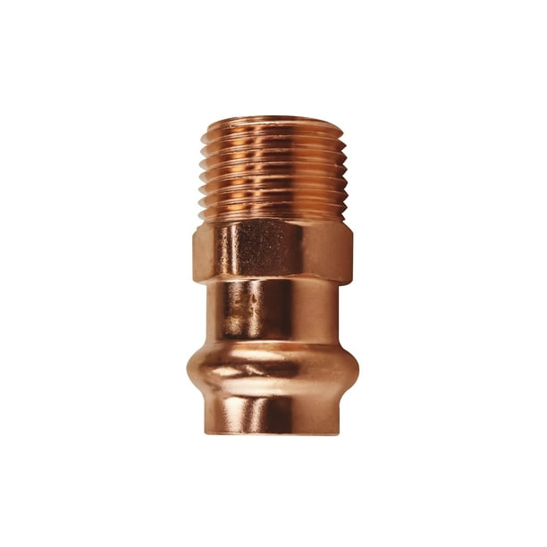 ProPress Fitting Adapter with Male 1/2 by 1/2 P x Male NPT Zero Lead