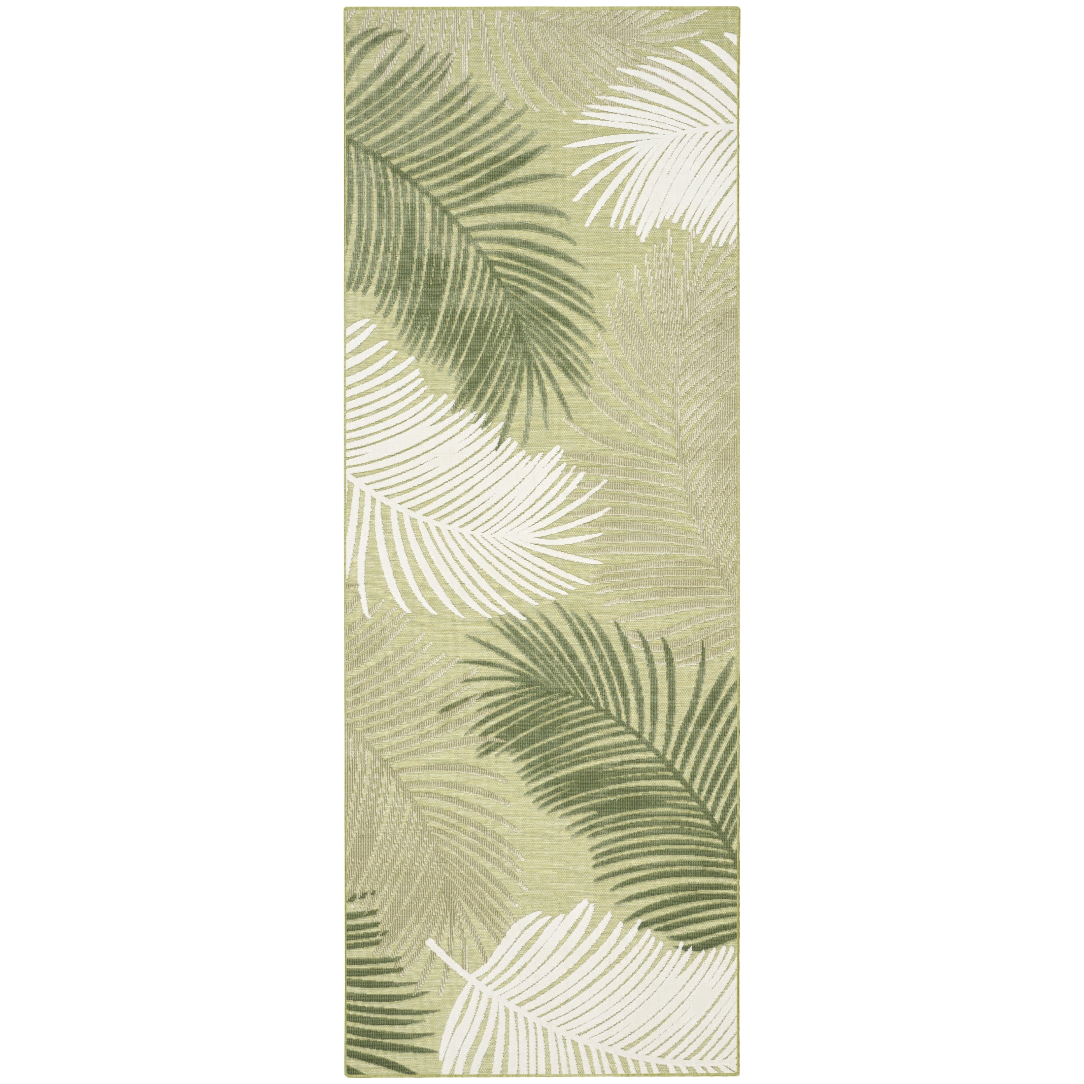 Nourison Suncoast 2' x 6' Green Tropical Rug