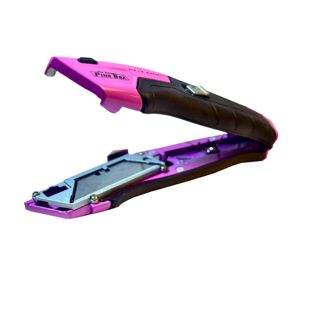 Pink Power Pink Box Cutter Retractable, Pink Utility Knife for