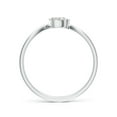 thumbnail image 2 of ANGARA Natural 0.2 Ct. Diamond Solitaire Ring in Sterling Silver for Women (Ring Size: 7.5), 2 of 10