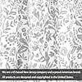 thumbnail image 3 of DriftAway Julia Watercolor Blackout Room Darkening Grommet Lined Thermal Insulated Energy Saving Window Curtains 2 Layers 2 Panels 108"L x 52"W Gray, 3 of 8