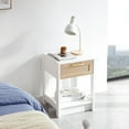 thumbnail image 2 of 15.75"L x 15.75"W Size - Rattan Woven Exterior - Office Interiors - Clean with Damp Cloth Nightstand, 2 of 6