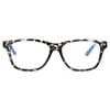 M+ Plano Blue Light Lens Injection Womens Frames, Ellie, Grey Tortoise, 53.0 - 15.0 - 132, with Case