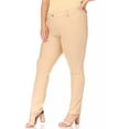 thumbnail image 3 of Women's Plus Size Comfy Slim Pocket Jeggings Jeans Pants with Button (Pack of 2), 3 of 7