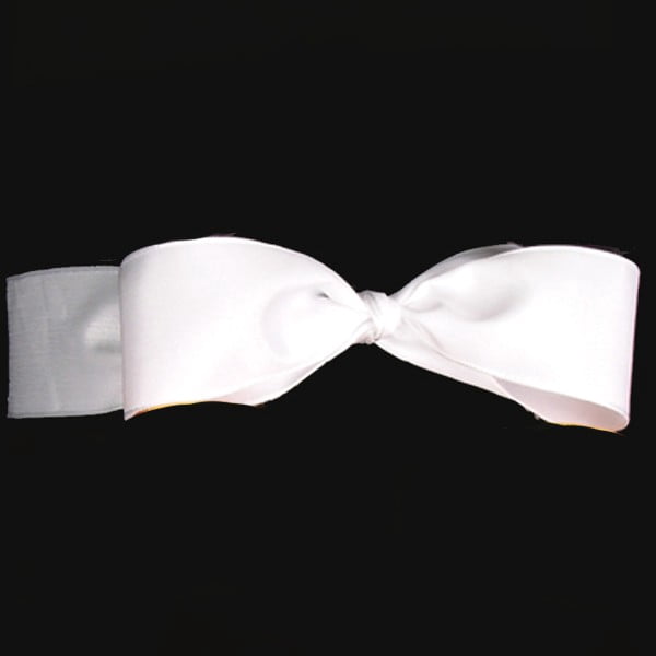 The Ribbon People White Contemporary Wired Craft Ribbon 1" x 54 Yards