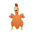 thumbnail image 3 of Juguete para masticar para perros Yuyangstore pollo con sonido de goma naranja, 3 of 8