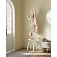 thumbnail image 2 of Free Standing Coat Rack with 8 Hooks and Storage Shelf - Multifunctional Hall Tree, 67.1 Inches Tall, for Entryway, Hallway, Bedroom, 2 of 6