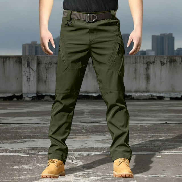 Pantalon Cargo Utilitaire pour Hommes pour un Usage Quotidien et Décontracté, Pantalon de Travail avec Extensible et Multiples Poches pour la Randonnée, les Voyages et l'Utilisation Quotidienne