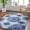 Dark Blue, variant on Livabliss Area Rugs for Living Room, 9x12 Monte Carlo Global Rust Rug, Bedroom Dining Room Home Decor Stain Resistant Carpet (8'10" x 12')