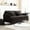 Black, variant on Gray Chenille Upholstered 2-Person Sofa / Adds Warmth to Home Decor