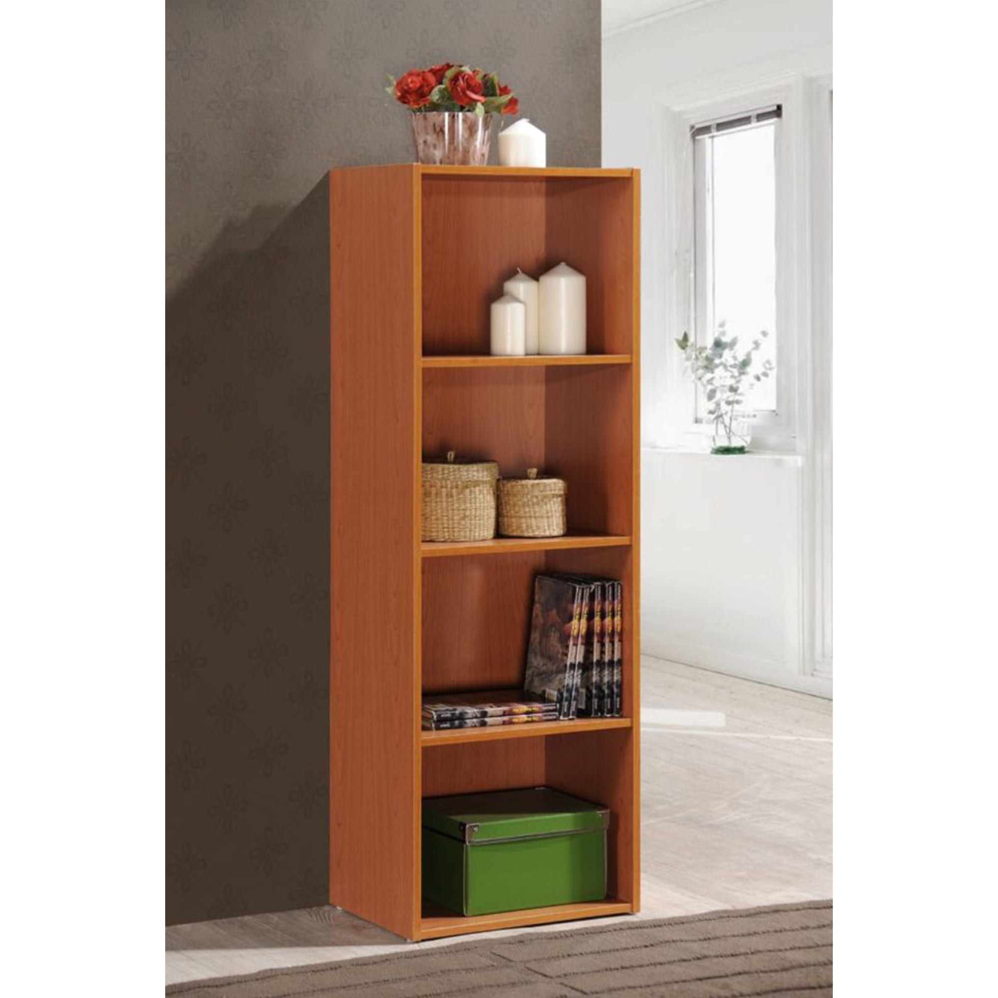 Indoor Modern Home Decorative Furniture 4-Shelf Bookcase
