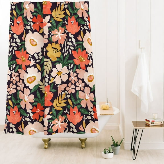 Society6 Marta Barragan Camarasa Modern Meadow Blooming Shower Curtain 71" x 74"