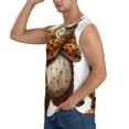 thumbnail image 3 of Fotbe Cartoon Cheetah With Attitude Men's Camiseta sin Mangas Estampada para Hombres, Playera Casual para Gimnasio, Entrenamiento, Playa-Large, 3 of 7