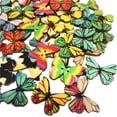 thumbnail image 2 of 50 Uds. Botones Costura Mariposa para Tejer Ropa (28x20x2 5mm), 2 of 9