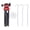 Silver, variant on NFTIGB Tripod Mounting Kit with Black Adapter Aluminum Alloy Base Adjustable Height Portable Tripod Stand for Mini Antenna Heavy Duty Reliable Support