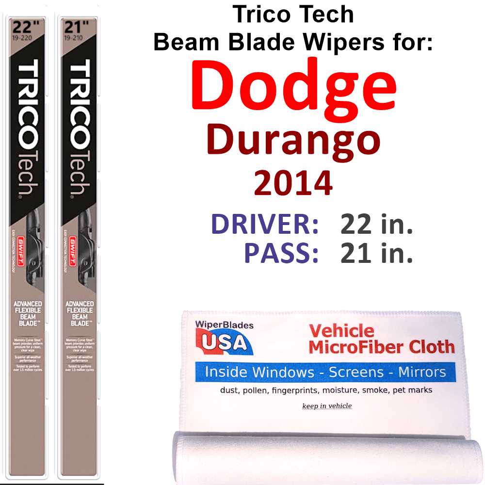 2014 Dodge Durango Beam Blade Wipers (Set of 2)