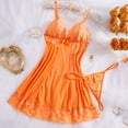 thumbnail image 7 of Levmjia Women Lace Mesh Nightgown Solid Color Spaghetti Strap Deep V Flowy Mini Slip Dress Spring Summer Home Breathable Soft Stretchy Elegant Lingerie Rest, 7 of 7