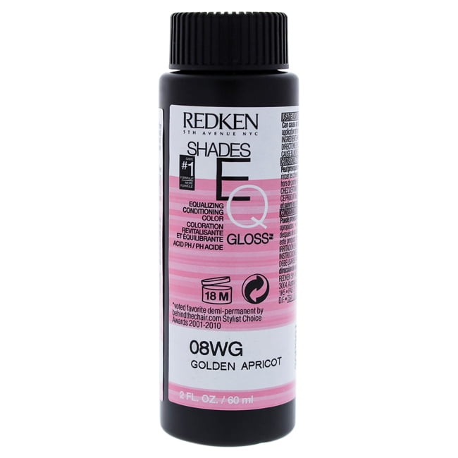 Redken Shades Eq Hair Color Gloss 08Wg, Golden Apricot, 2 Oz