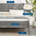 thumbnail image 5 of Platform Bed Chest Nightstand Set, King Size, Wood, Grey Gray, Modern Contemporary Urban Design, Bedroom Master Guest Suite, 5 of 10
