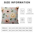 thumbnail image 5 of SHANXI Happy Face Flower Preppy Throw Pillow Cover, Hippie Retro Groovy Aesthetic Happy Face Cute Pillowcase Decoration for Sofa Bedroom Living Room,  20x20in, 5 of 5