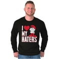 thumbnail image 5 of Funny Papa Smurf I Heart My Haters Long Sleeve TShirt Men Women Brisco Brands S, 5 of 6