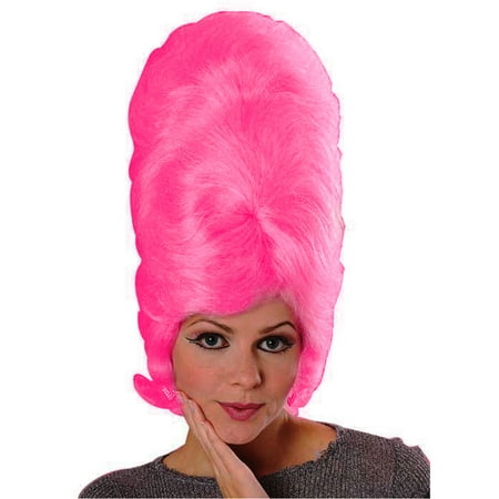 Pink Beehive Wig