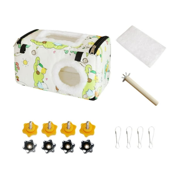 Accesorio de jaula de cama tipo hamaca colgante para loros, cómoda casa para pájaros, nido para pájaros L