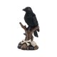 thumbnail image 2 of Estatua aterradora de Halloween Fiudx con ramas de cuervo postura espeluznante y realista, 2 of 7