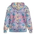 thumbnail image 5 of Uorisanigo Butterfly Print Womens Zip Up Hoodies Long Sleeve Hoodie for Women Size 4XL Fashion Polyester Workout Sweatshirts Casual Loose Oversized Tops Clothes, 5 of 7