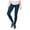 Blue - 411, variant on Aeropostale Womens Contrast Space-dye Yoga Pants, Blue, Juniors, Small