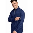 thumbnail image 6 of M&M SCRUBS Men’s Scrub Jacket Zip Front – Stretch Medical Warm-Up Jacket with 5 Pockets, ID Loop (True Navy Blue, Small), 6 of 8