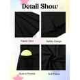 thumbnail image 4 of Esho Girls Casual Mini Skirts with Liner, Teens Kids Athletic Solid Culottes Pleated Skater Skirt Skorts, 4-14 Years, 4 of 8