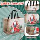 thumbnail image 2 of LZHF Christmas Bags for Gifts Large Tote Treat Reusable Non Woven with Handles for Xmas Wrapping Shopping Party 12.8 x 9.8 x 6.7 In(48 Pcs), 2 of 5