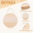 thumbnail image 3 of Uxcell Cartel de Madera Colgante Sin Terminar con Cuerdas 6"x6" Tableros de Madera Sin Terminar para Manualidades DIY Pintura Quema Talla Decoración de Puerta Pared, Estilo 10, Paquete de 12, 3 of 6