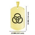 thumbnail image 2 of Stainless Steel Religious Trinity Borromean Rings Dog Tag Keychain Circle Ring, 2 of 2