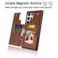 thumbnail image 2 of Galaxy S24 Ultra Plus Case, Tekcoo Galaxy S24 Ultra Wallet Case, PU Leather ID Cash Credit Card Holder Slots Magnetic Closure Kickstand Flip Slim Cover for Samsung S23 Ultra 5G [Brown], 2 of 7