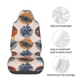 thumbnail image 4 of Wukai Vintage Botanical Butterfly Art Full Set Car Seat Covers with Soft Padding Universal Auto Front Seats Protector and Cushion Mat, 4 of 5