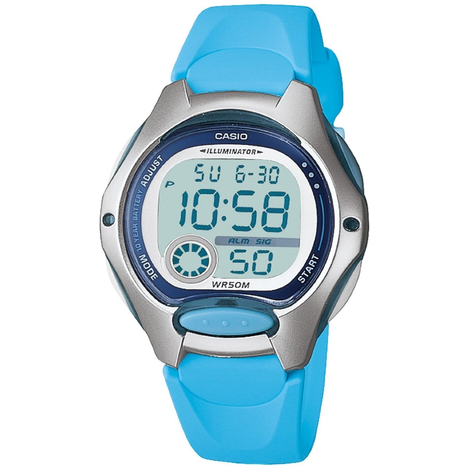 Women's Digital Sport Watch, Blue Resin Strap - Walmart.com