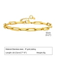thumbnail image 1 of MYG Bracelets en Acier Inoxydable pour Femmes Chaîne à Maillons Mode Bijou Charme, 1 of 9