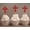 Red, variant on Darling Souvenir, Christening Baptism Cupcake Toppers, Dessert Decorations - Pack Of 20