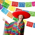 thumbnail image 5 of unbranded 3 Sets  Party Decorative Banner Hanging Paper-cut Flowers Decorations Plastic Mexican Party Banner (Colorful), 5 of 8